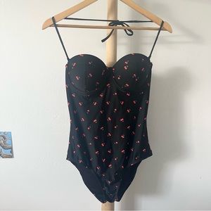 GAP Women’s Cherry Print Bustier Swimsuit